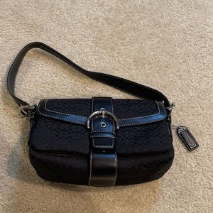 Coach black shoulder bag